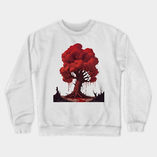 trees full of blood Crewneck Sweatshirt by dodolanlaku